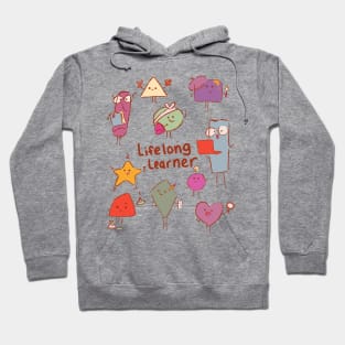 Lifelong Learner Kawaii Shapes Hoodie